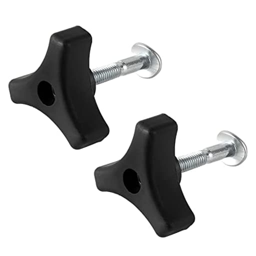 2 Sets Lawn Mower Handle Knobs Nut Bolt, Triangular Handle Fastening Screw Set Replacement for Honda Lawn Mower & Other Lawn Mower
