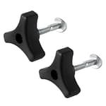 2 Sets Lawn Mower Handle Knobs Nut Bolt, Triangular Handle Fastening Screw Set Replacement for Honda Lawn Mower & Other Lawn Mower