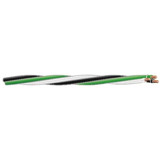25 ft. 12/3 Black/White/Green Solid CU THHN Tri-Wire