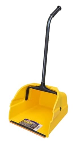 Debris Dustpan with Handle, Jumbo Debris Pan, Trash Collection for Industrial/Professional Cleaning