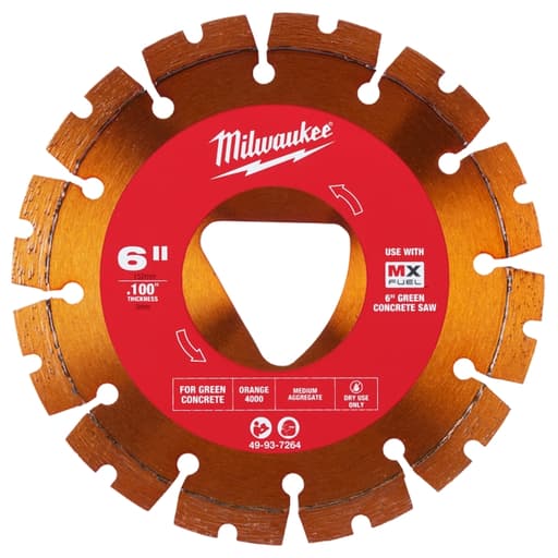 6” x .100” Diamond Blade for Green Concrete