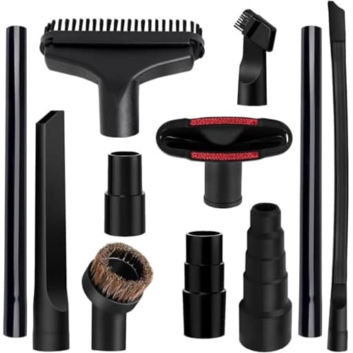 Universal Vacuum Attachments Kit -Shop Vac Attachments 2 1/2" 1 1/4" Vacuum Attachments Cleaners Accessories for Shop Vacuum Cleaner Attachments Brushes for Shop Vac Attachments Set of 11