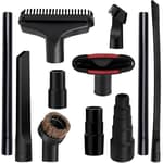 Universal Vacuum Attachments Kit -Shop Vac Attachments 2 1/2" 1 1/4" Vacuum Attachments Cleaners Accessories for Shop Vacuum Cleaner Attachments Brushes for Shop Vac Attachments Set of 11