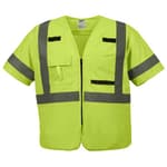 Class 3 High Visibility Yellow Safety Vest - L/XL