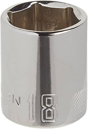 3/8-in Drive 18mm 6 Point Shallow Socket
