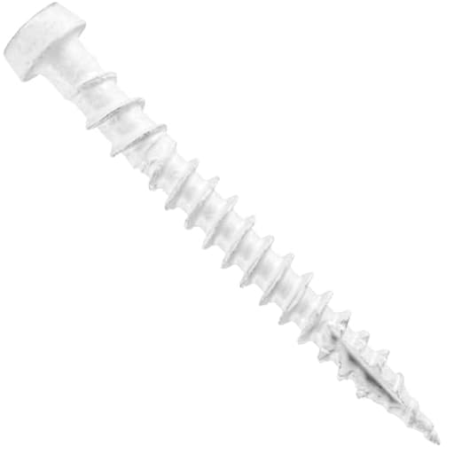 10 x 1-3/4" White Composite Decking Screws. Exterior Coated, Pressure Treated and ACQ Lumber Compatible. Use T20 Torx/Star Dive Bit - 1 Pound ~130 Screws