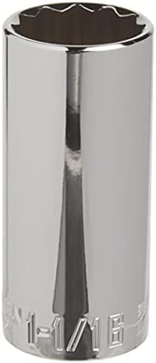 1/2-in Drive 1-1/16-in 12 Point SAE Deep Socket