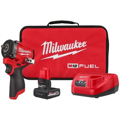 M12 FUEL Stubby 3/8" Impact Wrench Kit