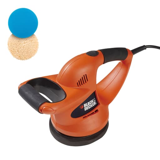 Orbital car buffer polisher, 6-inch (includes 2 bonnets)