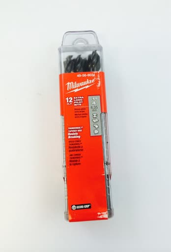 High Speed Steel Pilot Bit 1/4" x 4" - 12 PK