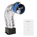 QC CL-1500 RF Classic Advanced Whole House Fan with Wireless Control - 1472 CFM - One Speed - Covers up to 736 SQFT - 10 Year Warranty - Removable Grille