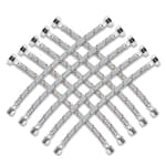 10 Pcs Faucet Hose Connectors, 3/8" Comp x 1/2" FIP Premium Braided Stainless Steel Water Supply Lines for Bathroom, Toilet and Kitchen Faucets
