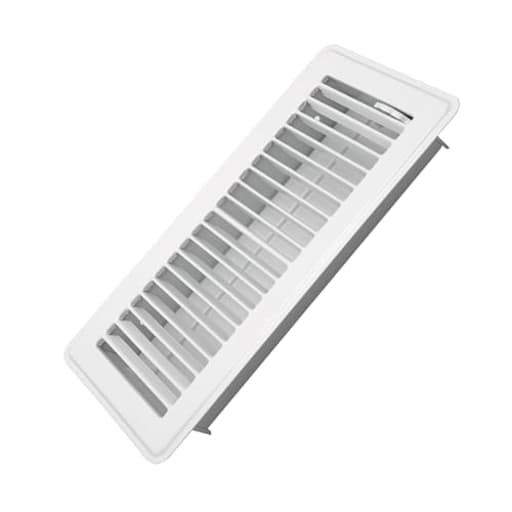 4" x 10" Floor Register - Heavy Duty Steel Walkable Floor Vents - Easy Adjust Air Supply Lever - Vent Covers for Home