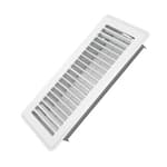 4" x 10" Floor Register - Heavy Duty Steel Walkable Floor Vents - Easy Adjust Air Supply Lever - Vent Covers for Home