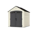 7ft. x 7ft. Gable Resin Storage Shed (Floor Included)