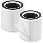 2 Packs H7129 Replacement Filter Accessories for GoveeLife H7129 H7128 Smart Air Cleaner Purifier, 3 Stages Filtration of Nylon Pre-filter,Main Filters and Activated Carbon Filter