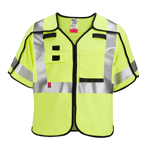 AR/FR Cat. 1 Class 3 Breakaway High Visibility Yellow Safety Vest