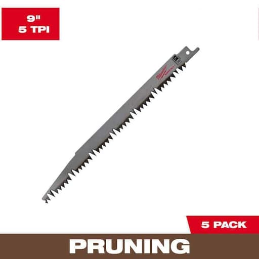 9" 5 TPI Pruning Sawzall Blade