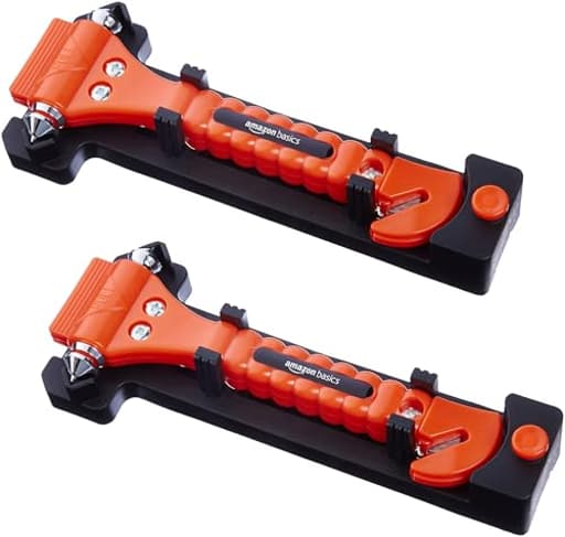 Emergency Seat Belt Cutter and Window Hammer Tool, Car Accessories, 2 Pack, SW-835