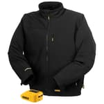 Lithium ion soft shell heated jacket