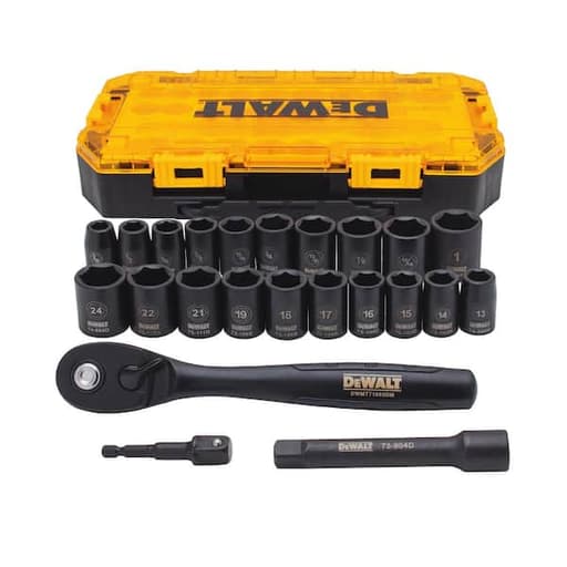 1/2 in. Drive Combination Impact Socket Set (23-Piece)