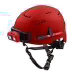 BOLT Red Vented Safety Helmet