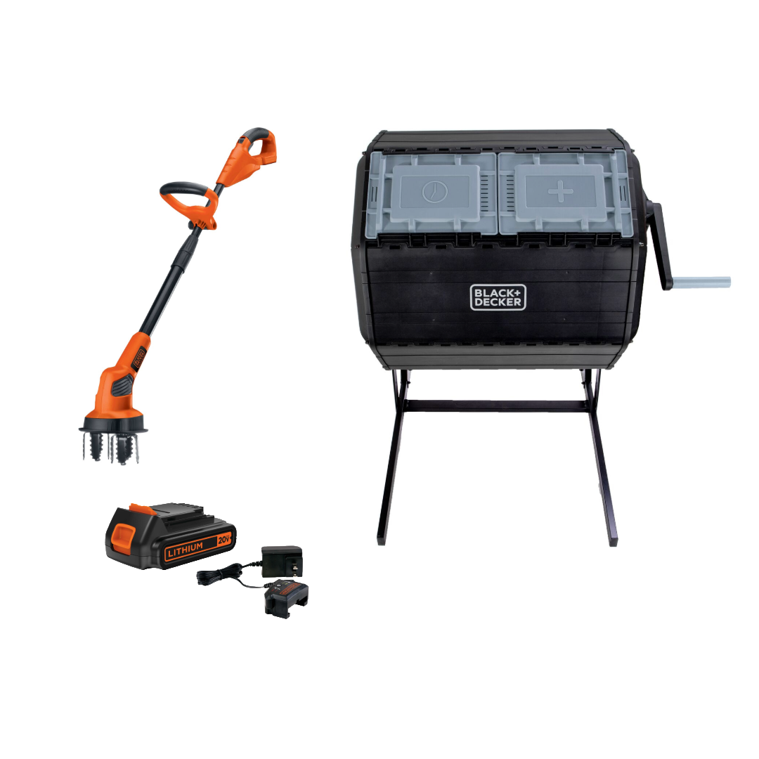 Black & Decker Composter + Cultivator Bundle (COMPOSTER-CULTIVATOR ...